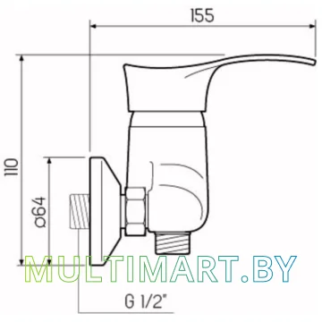 Смеситель РМС SL86-003 картинка 5